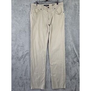 BRAX Cadiz Style Pants Mens Size 32x34 Beige Straight Fit Casual